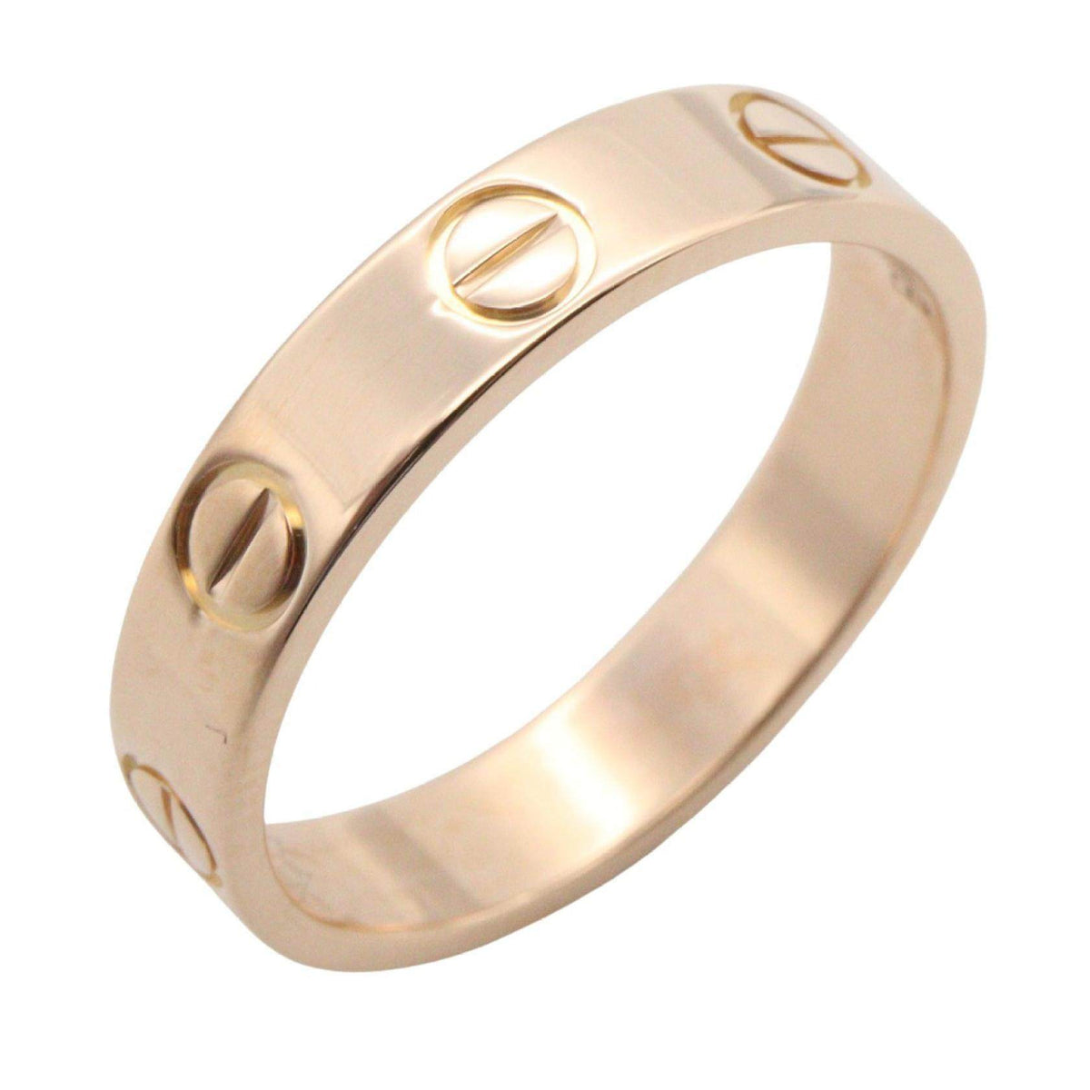 Cartier Mini Love 18K Rose Gold Ring – front view