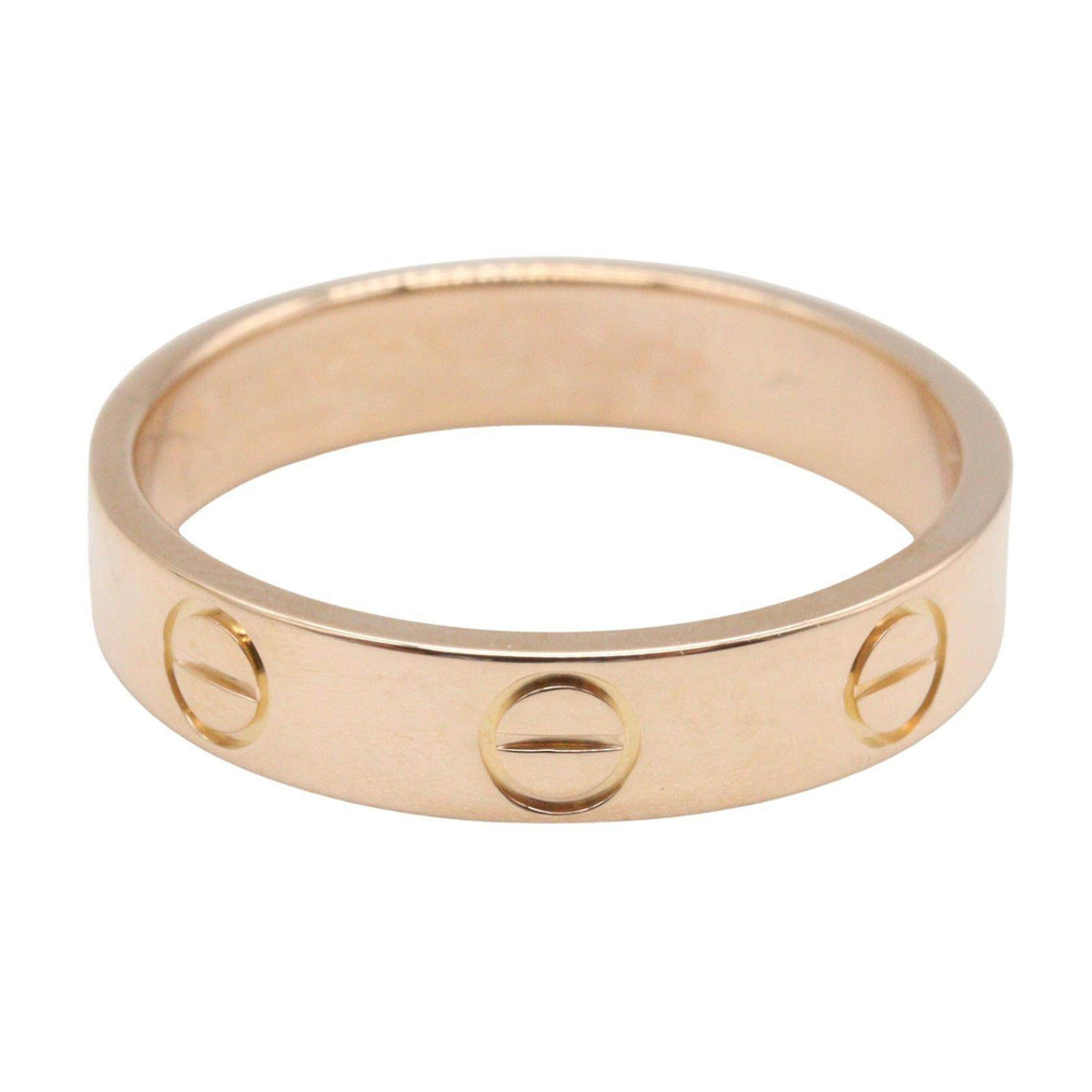 Cartier Mini Love 18K Rose Gold Ring – side view