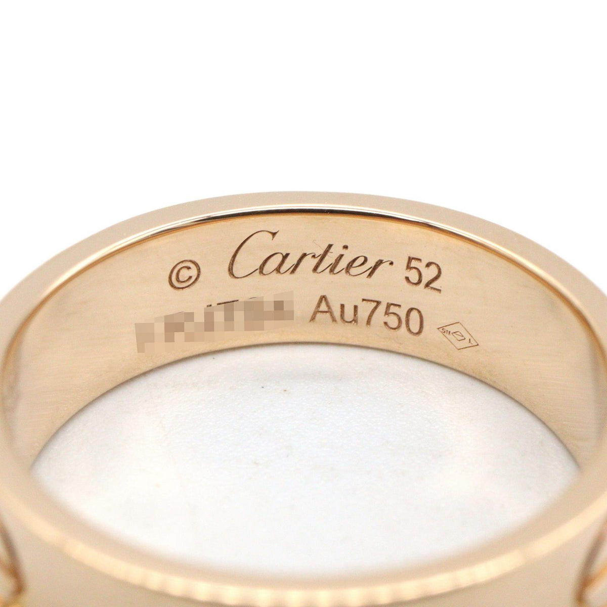 Cartier Love 18K Rose Gold Ring – top view