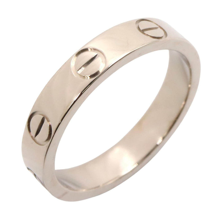 Cartier Mini Love 18K White Gold Ring – front view