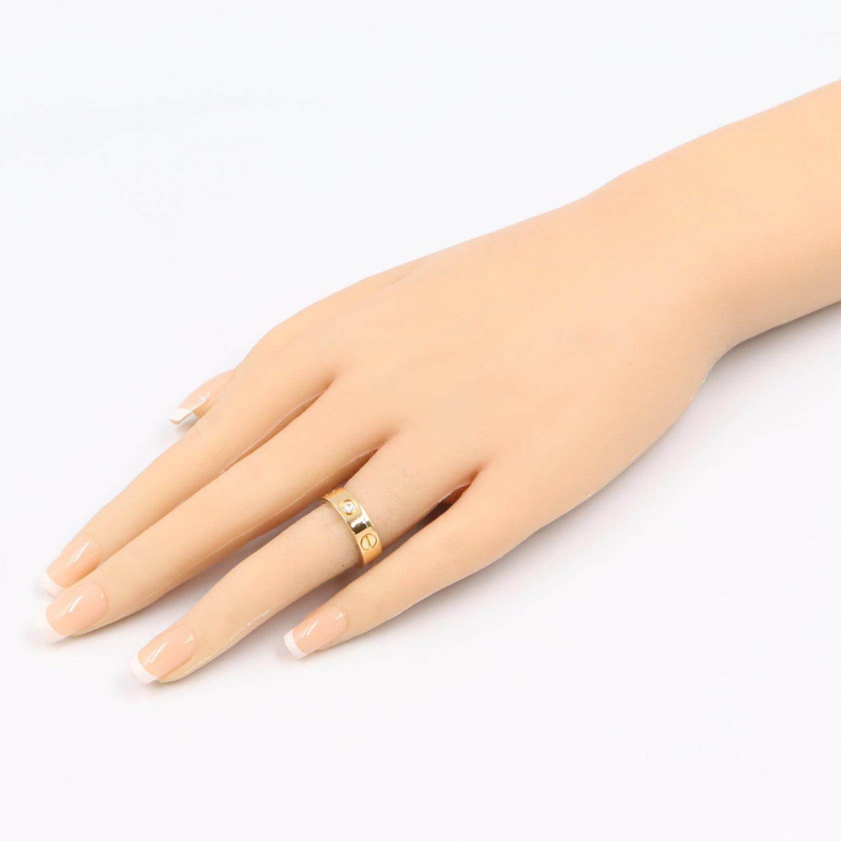 Cartier Love 18K Yellow Gold Diamond Ring – close-up