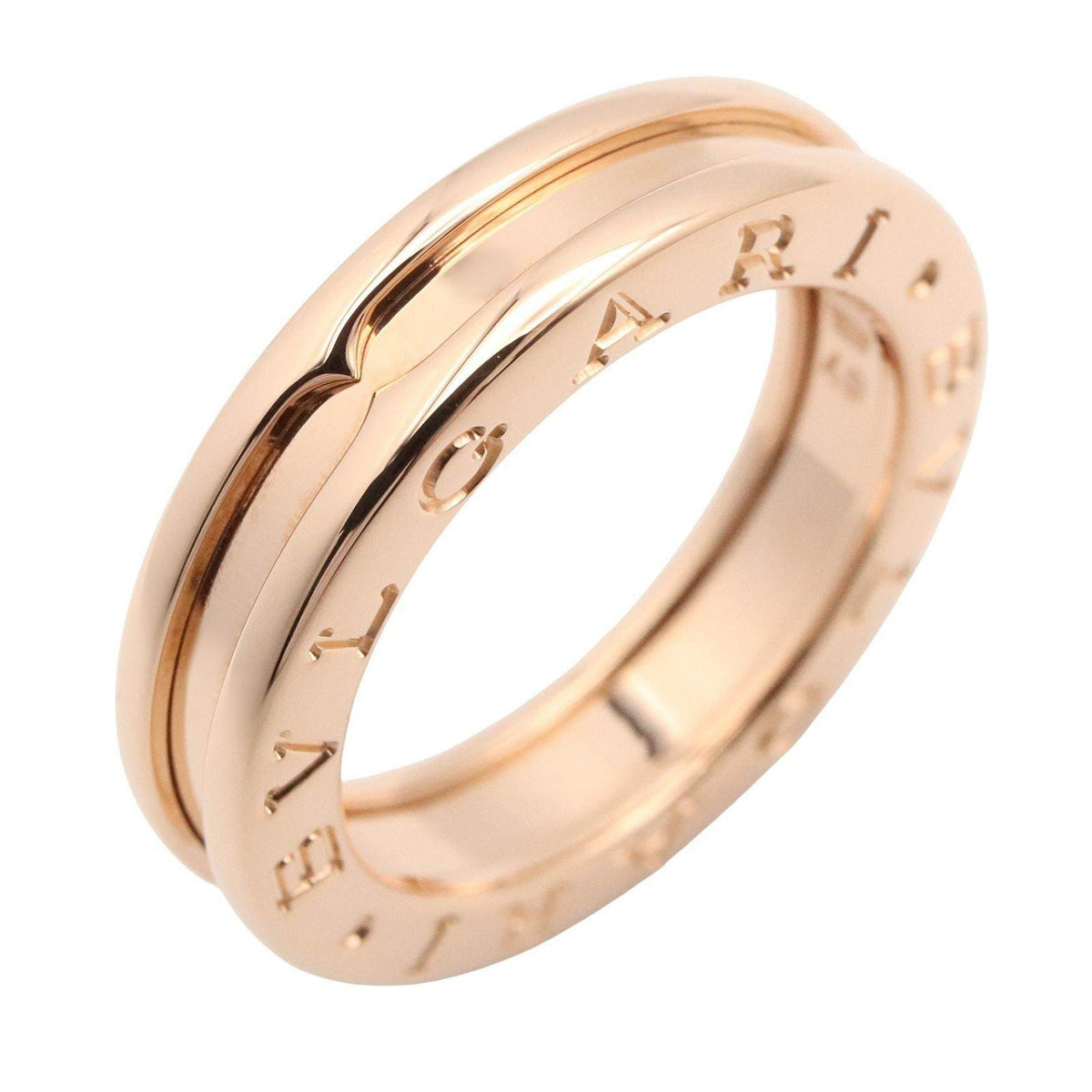 Bulgari B-zero1 18K Rose Gold Diamond Ring – front view