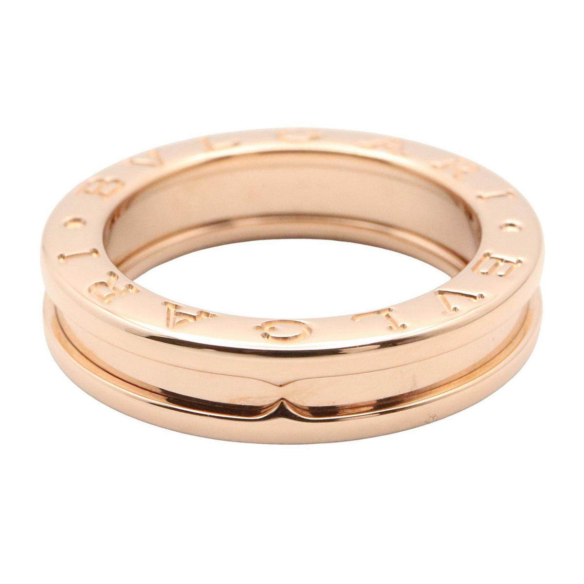 Bulgari B-zero1 18K Rose Gold Diamond Ring – side view