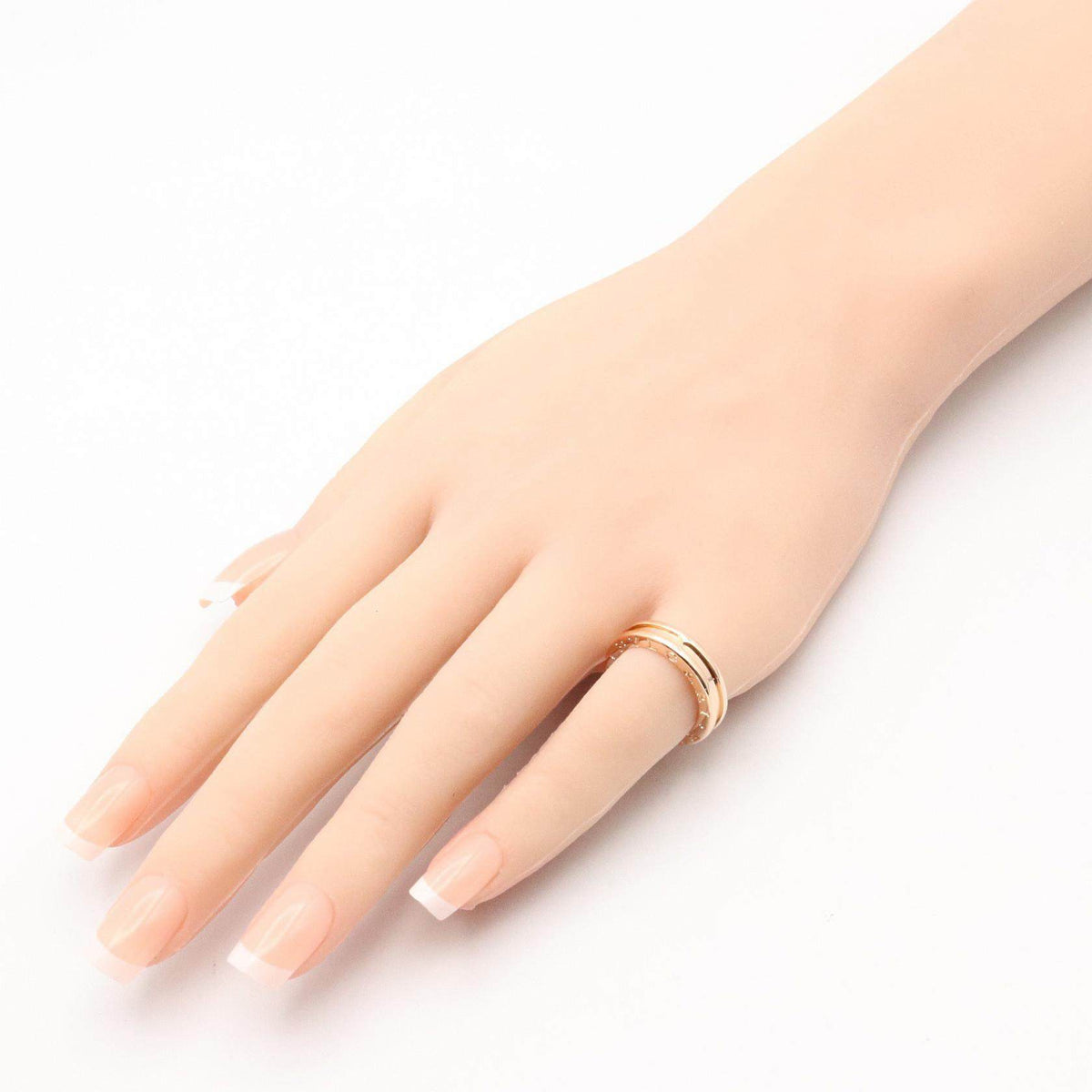 Bulgari B-zero1 18K Rose Gold Diamond Ring – close-up