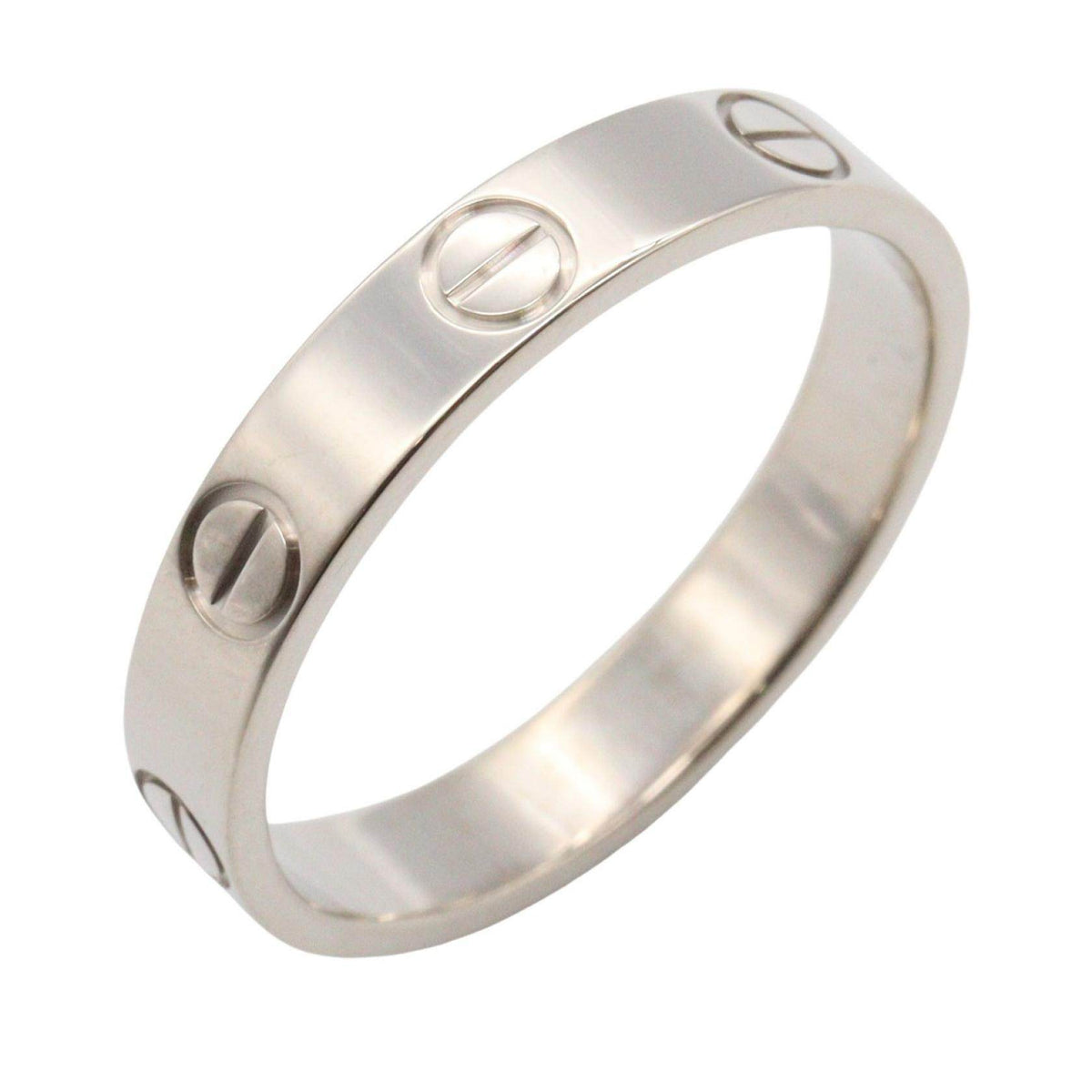 Cartier Mini Love 18K White Gold Ring – front view