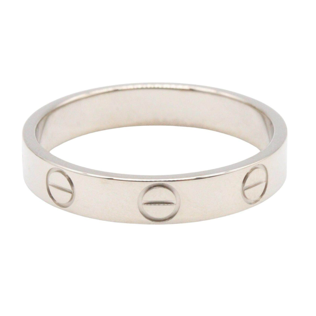Cartier Mini Love 18K White Gold Ring – side view