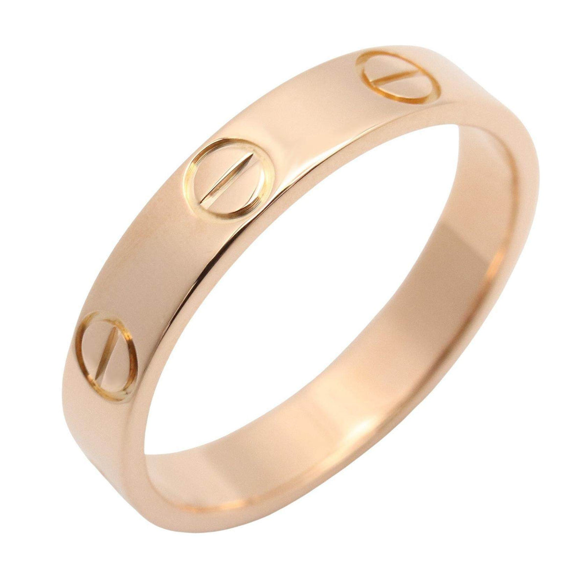 Cartier Mini Love 18K Rose Gold Ring – front view