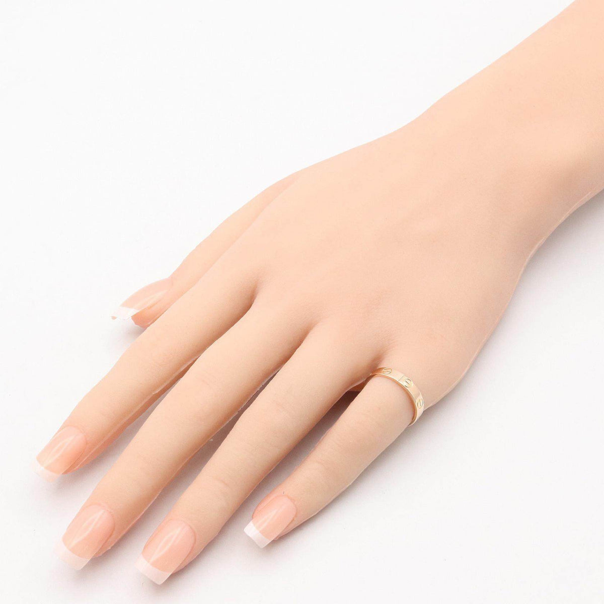 Cartier Mini Love 18K Rose Gold Ring – close-up