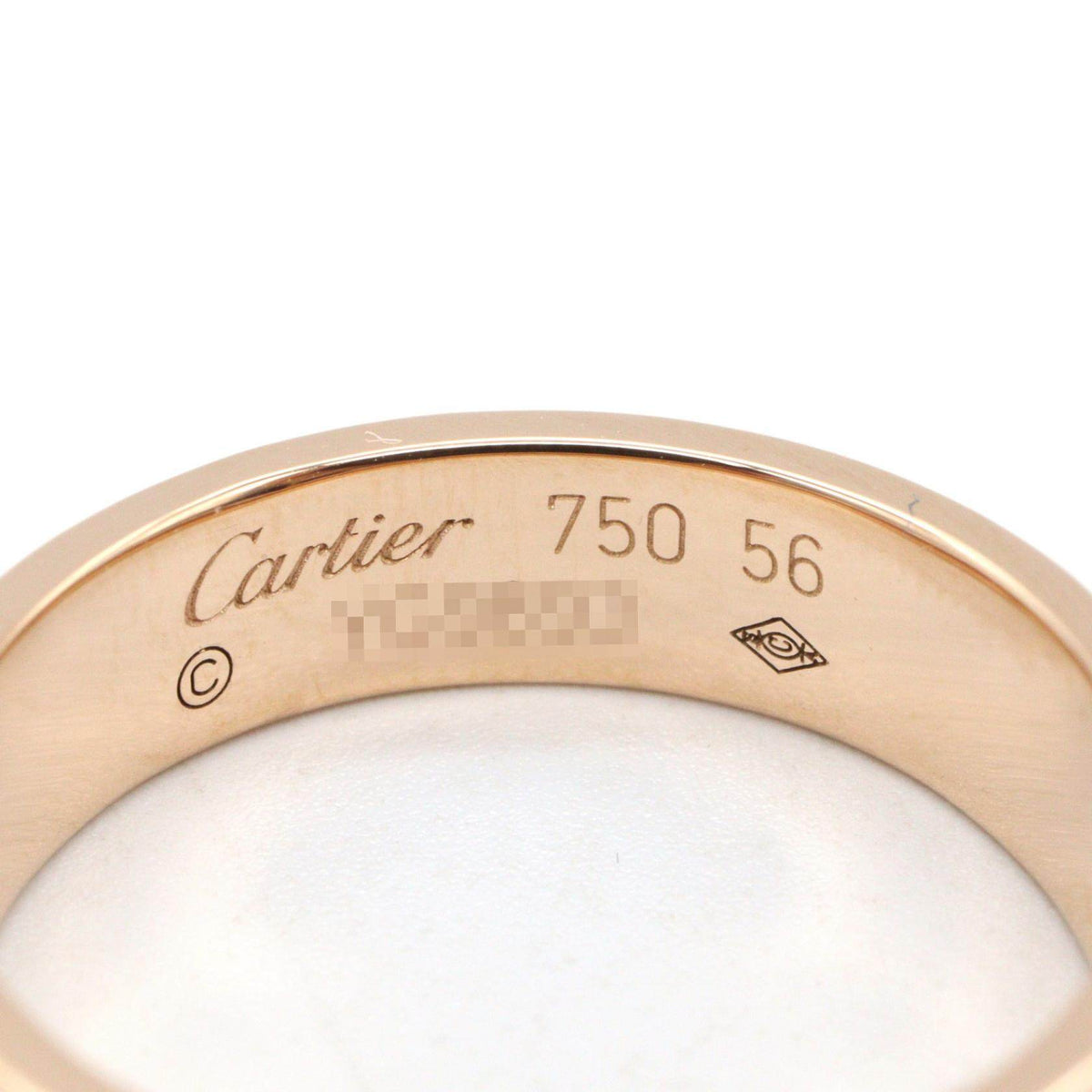 Cartier Love 18K Rose Gold Ring – top view