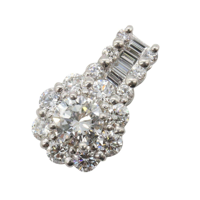 Platinum Diamond Pendant – front view