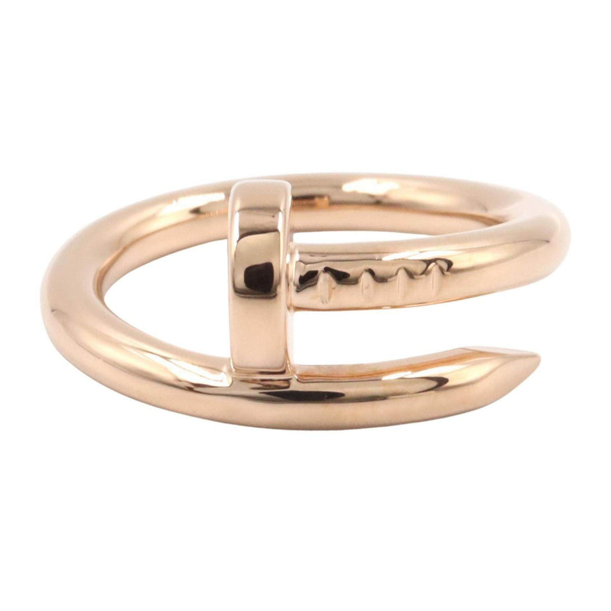 Cartier Juste Un Clou 18K Rose Gold Ring – side view