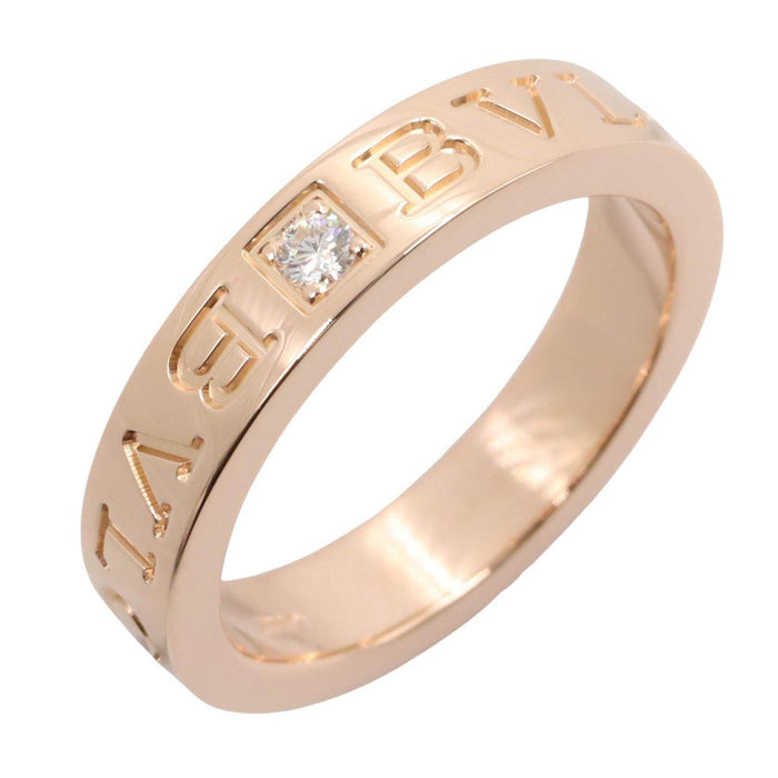 Bulgari B-zero1 Essential 18K Rose Gold Diamond Ring – front view