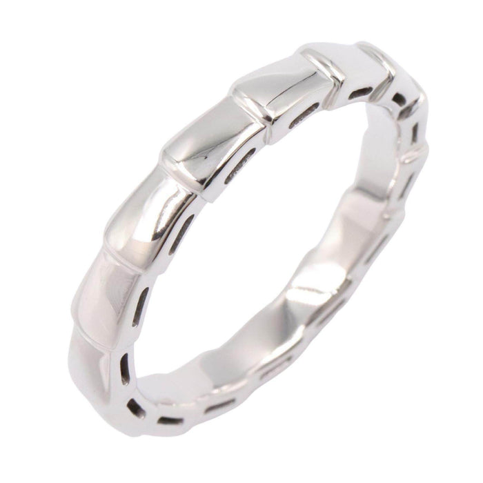 Bulgari Serpenti Viper 18K White Gold Ring – front view