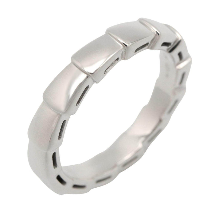 Bulgari Serpenti Viper 18K White Gold Ring – front view