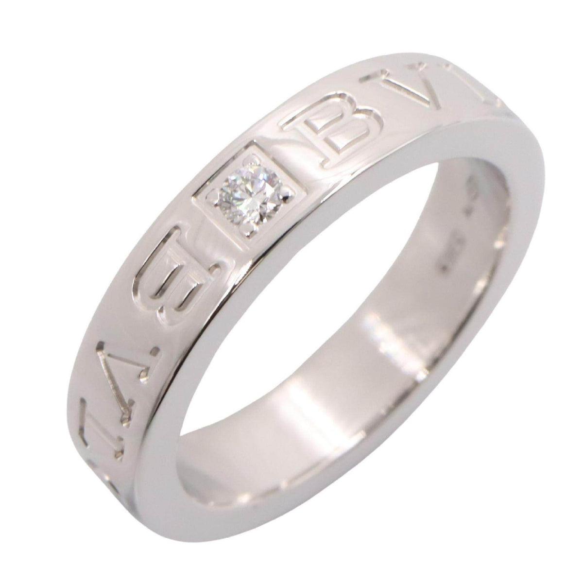 Bulgari B-zero1 18K White Gold Diamond Ring – front view