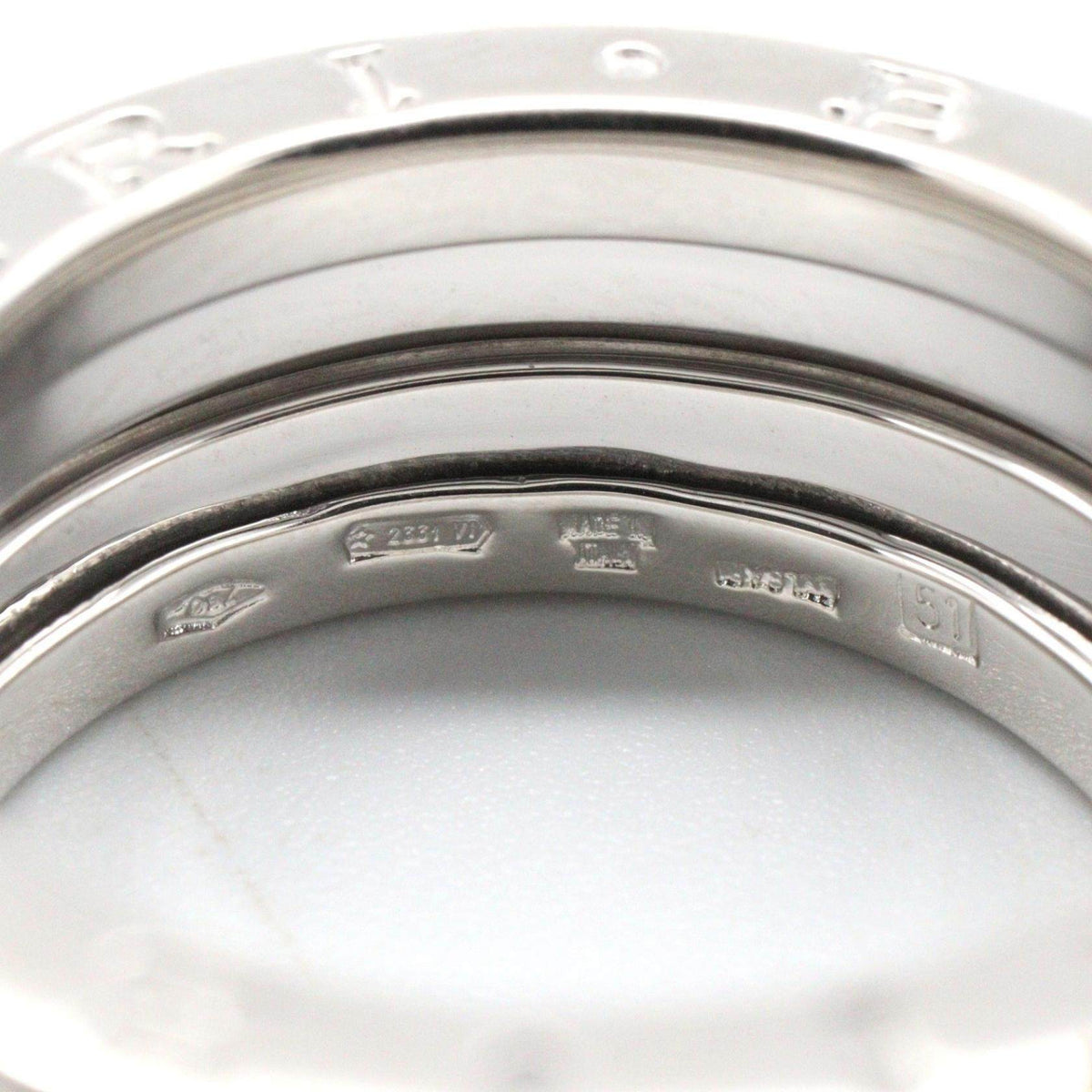 Bulgari B-zero1 18K White Gold Ring – inside band