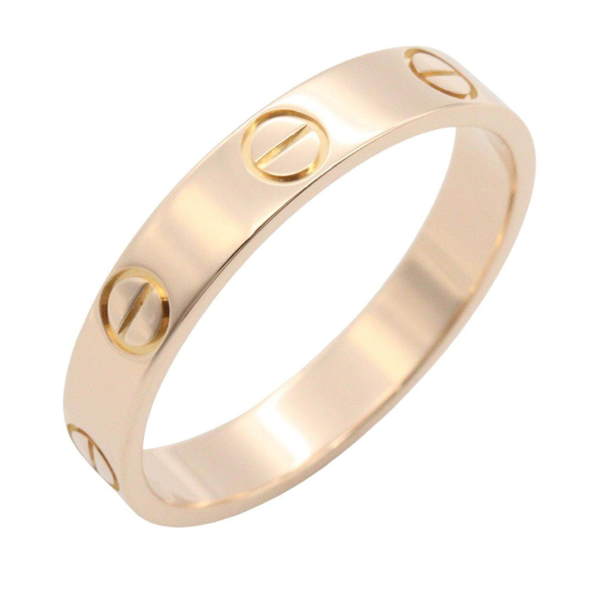 Cartier Mini Love 18K Rose Gold Ring – front view