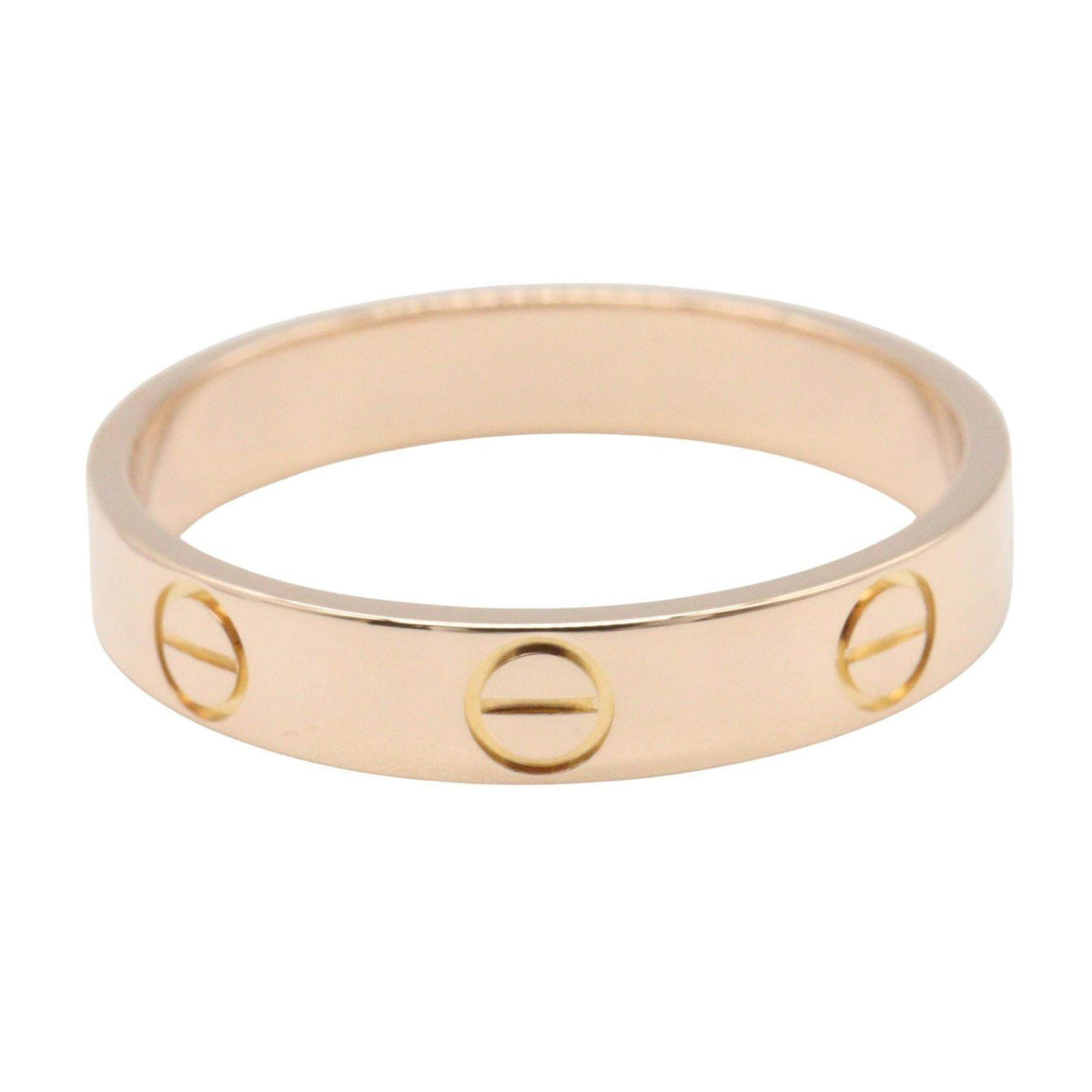 Cartier Mini Love 18K Rose Gold Ring – side view