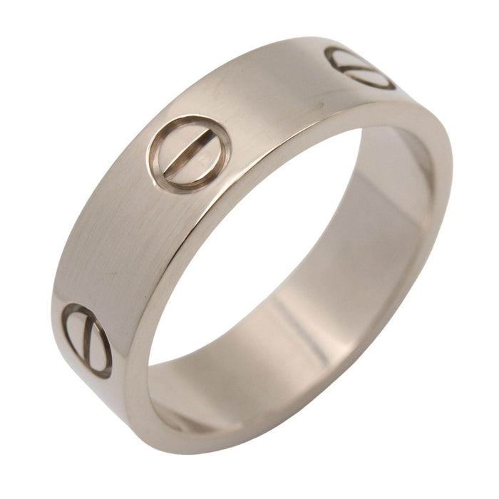 Cartier Love 18K White Gold Diamond Ring – front view