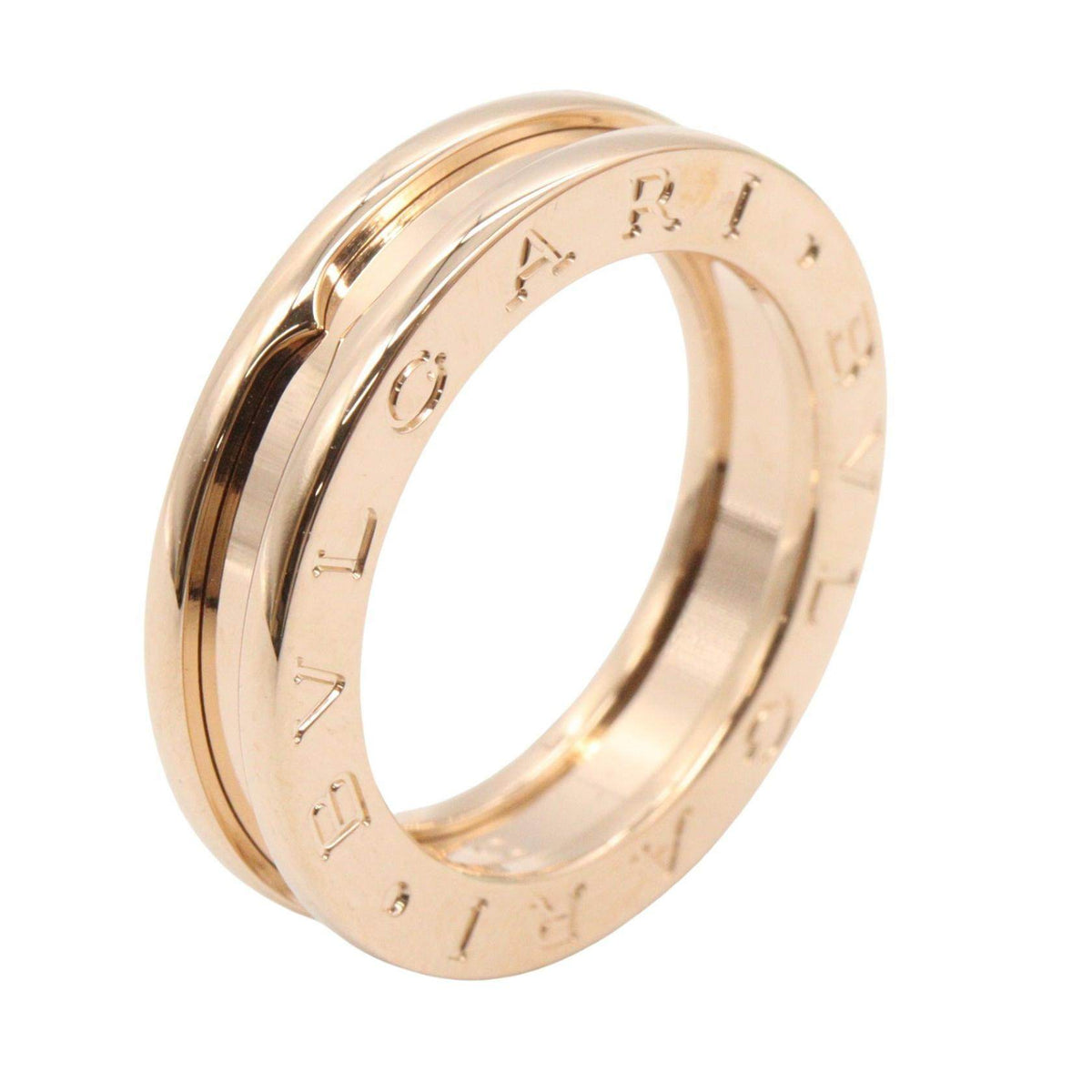 Bulgari B-zero1 18K Rose Gold Ring – top view