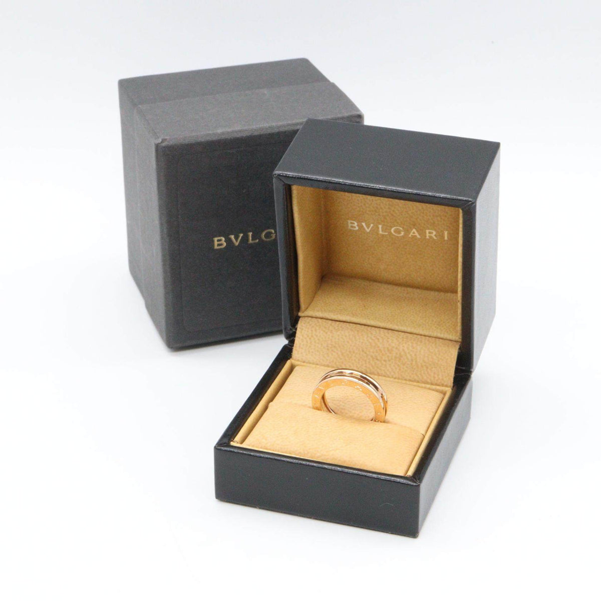 Bulgari B-zero1 18K Rose Gold Ring – close-up