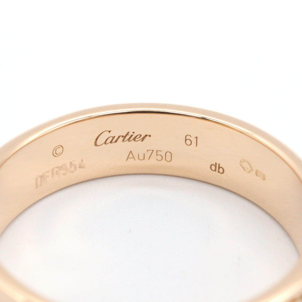 Cartier Love 18K Rose Gold Ring – top view