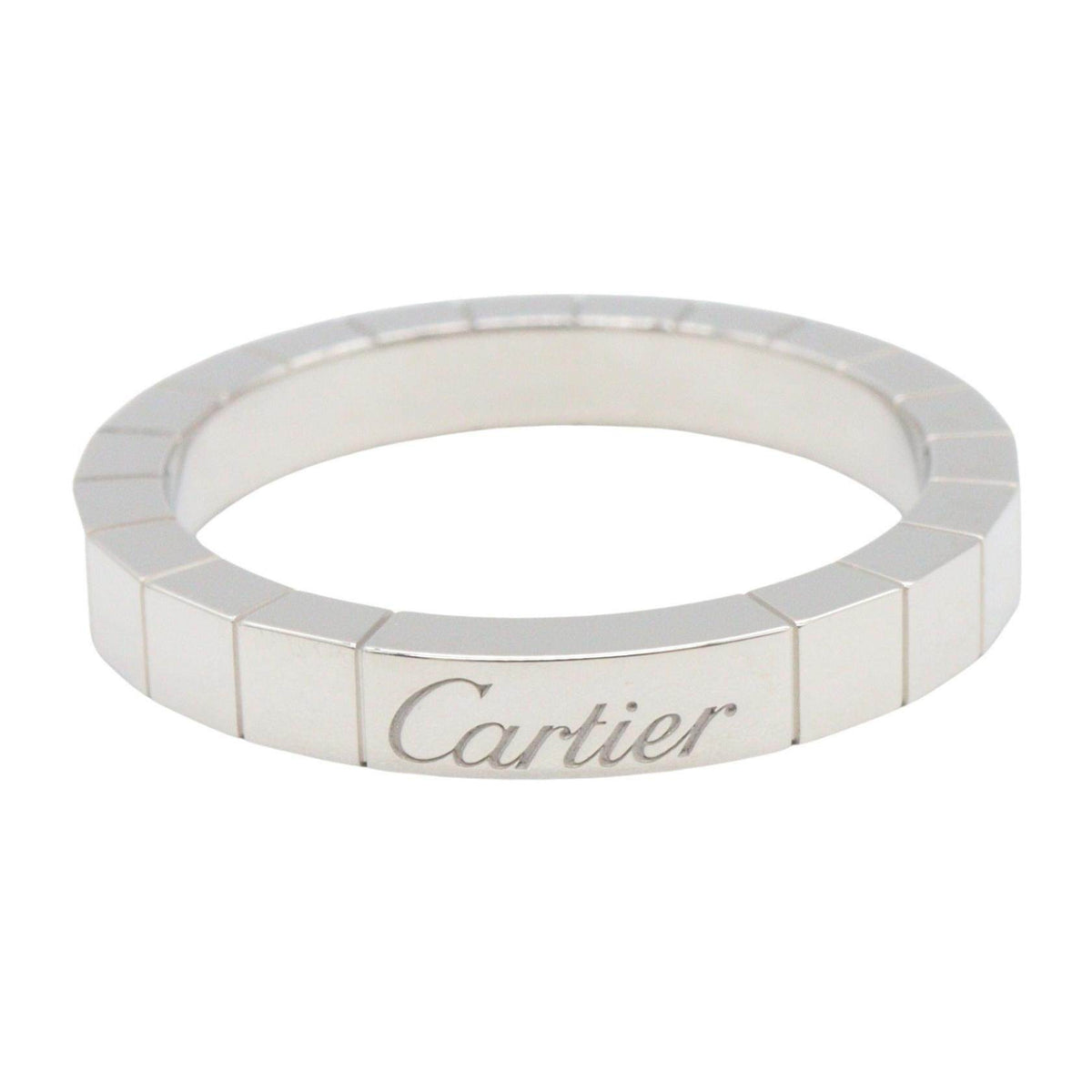 Cartier Lanieres 18K White Gold Ring – side view