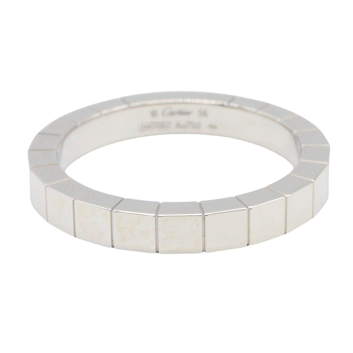 Cartier Lanieres 18K White Gold Ring – top view