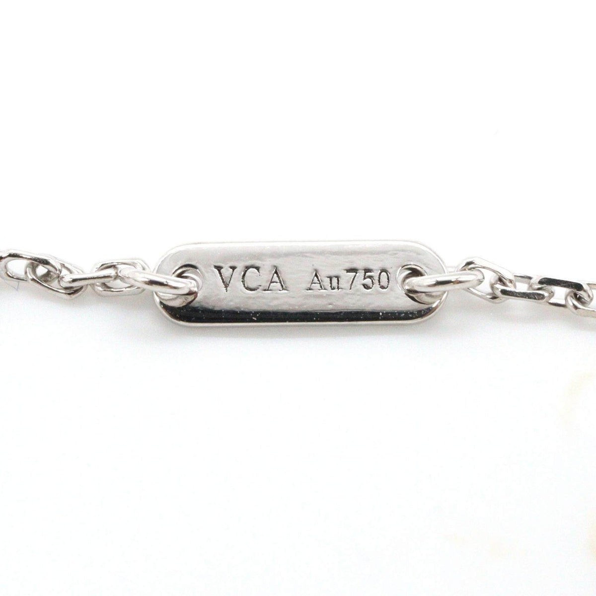 Van Cleef & Arpels Sweet Alhambra 18K White Gold Diamond Bracelet – side view