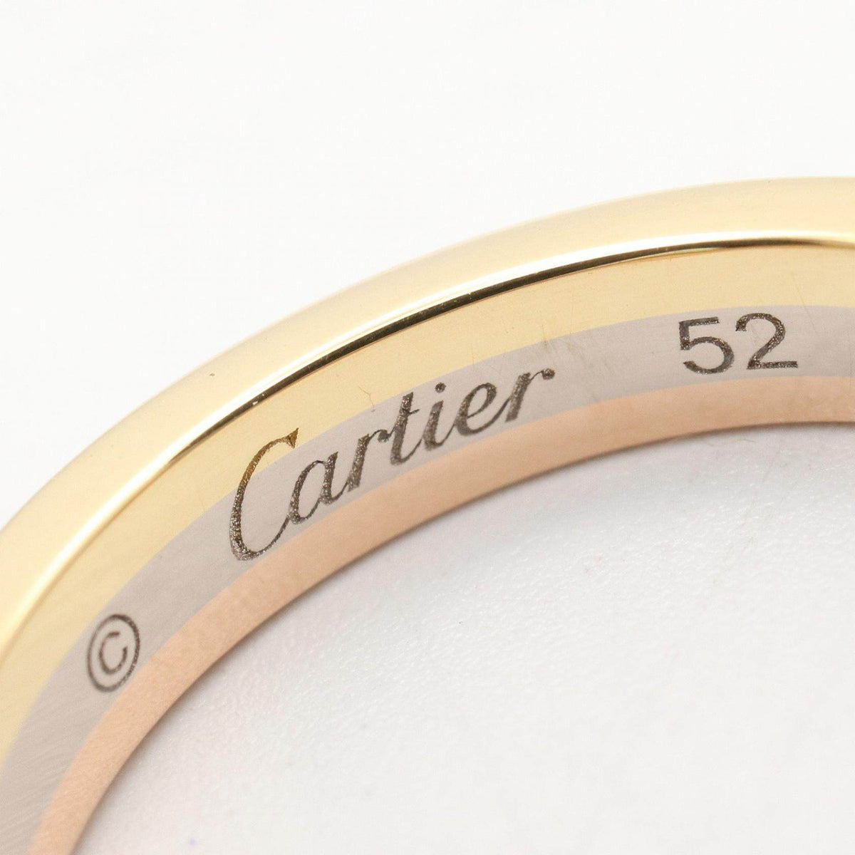 Cartier 18K Yellow Gold Ring – inside band