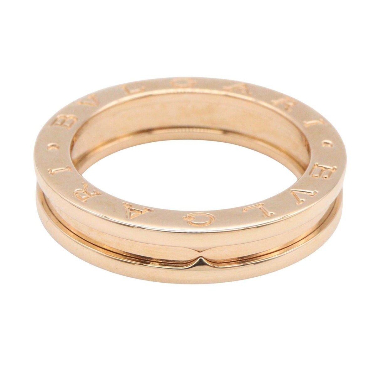 Bulgari B-zero1 18K Rose Gold Ring – top view