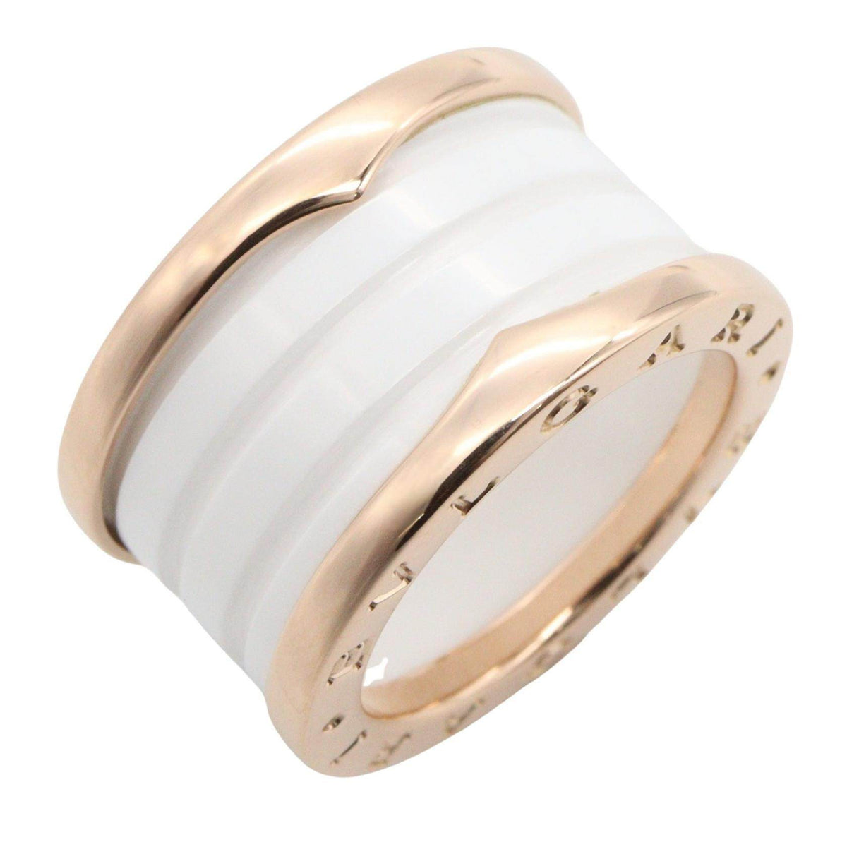 Bulgari B-zero1 3-band 18K Rose Gold Ring – front view