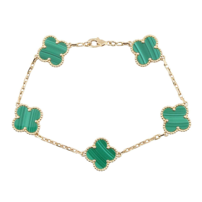 Van Cleef & Arpels Vintage Alhambra 18K Yellow Gold Bracelet – front view
