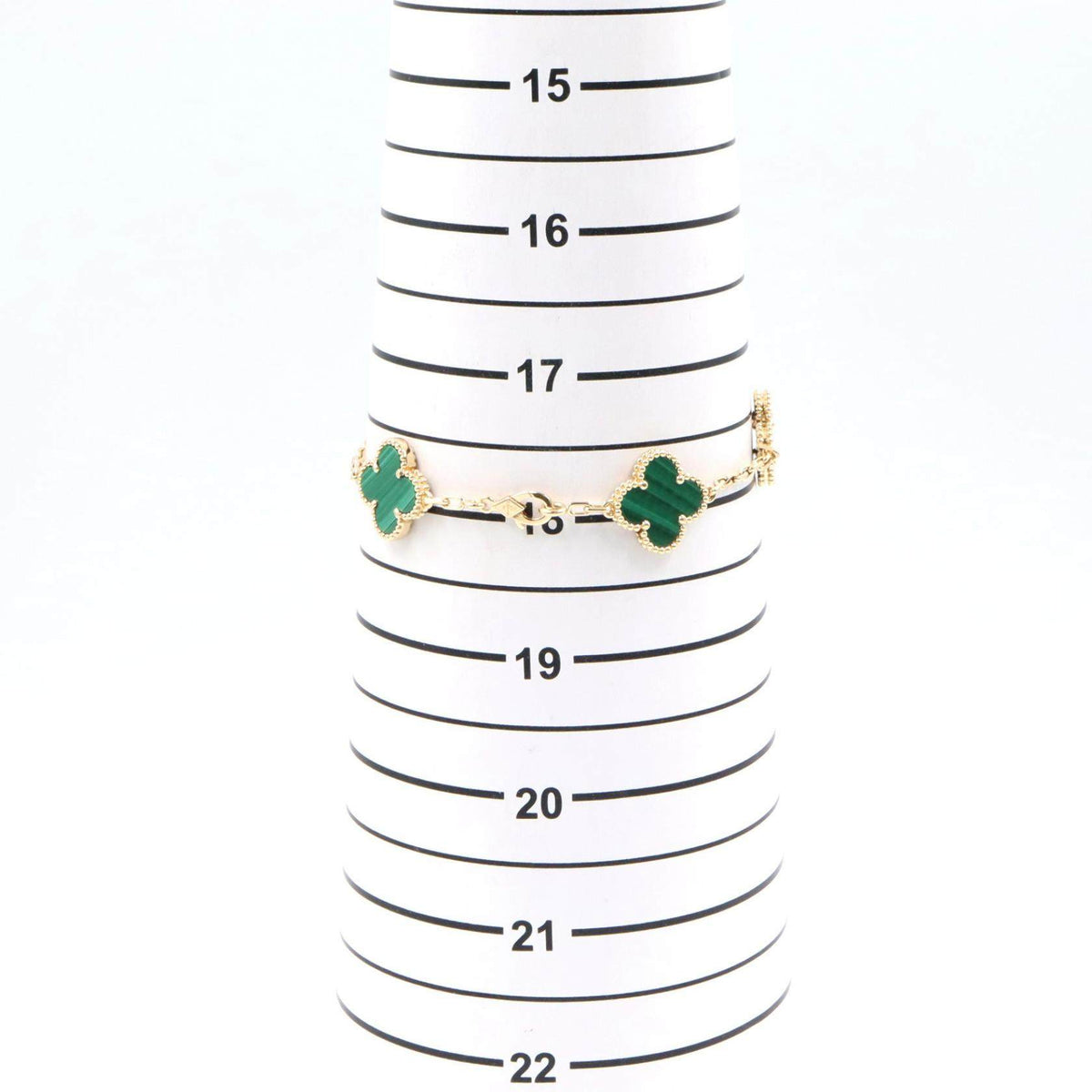 Van Cleef & Arpels Vintage Alhambra 18K Yellow Gold Malachite Bracelet – packaging
