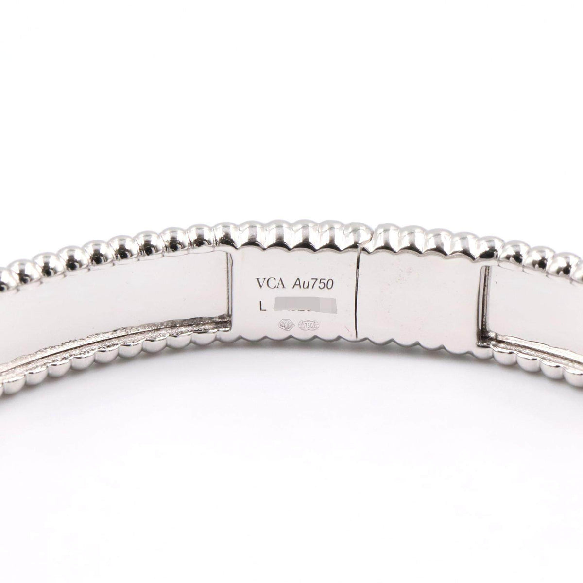 Van Cleef & Arpels Perlee Signature 18K White Gold Bracelet – side view
