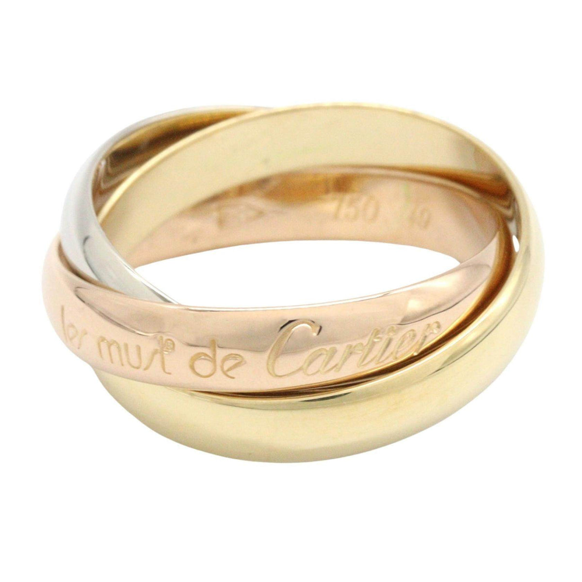 Cartier Trinity 18K Yellow Gold Ring – front view