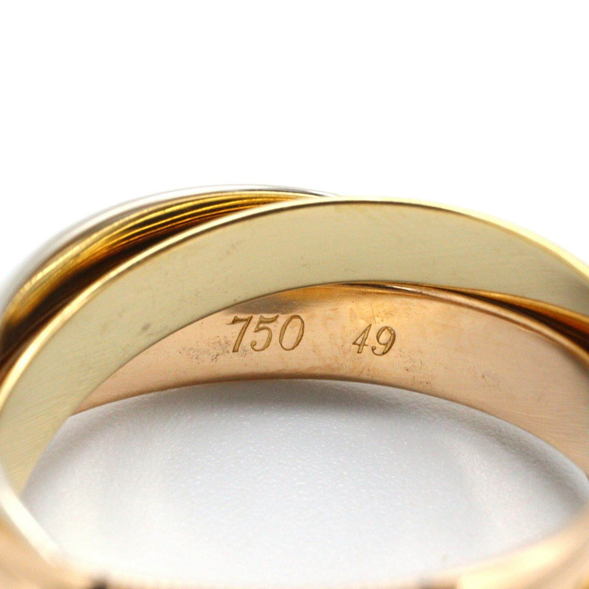 Cartier Trinity 18K Yellow Gold Ring – top view