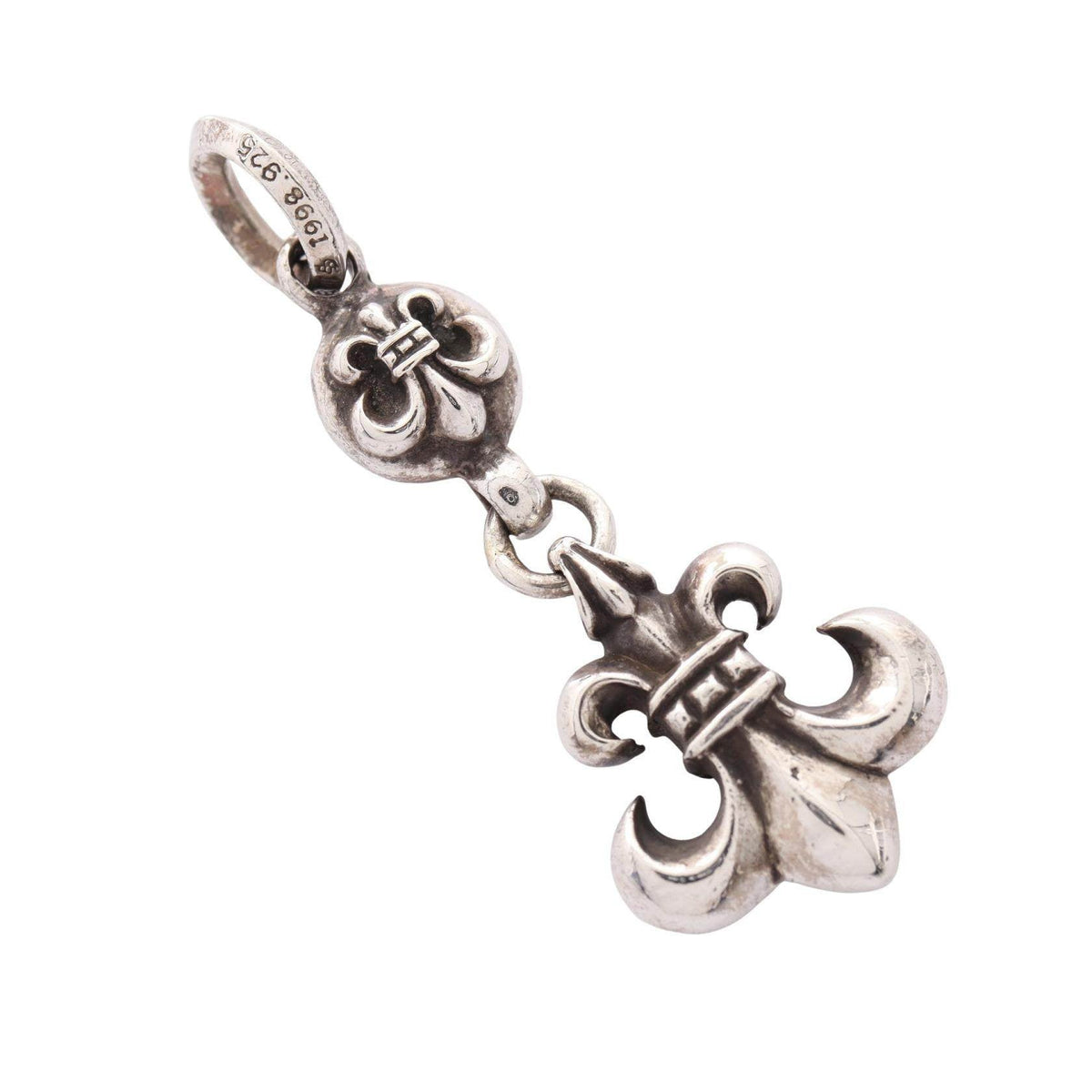 Chrome Hearts 1BALL Bs Fleur Sterling Silver Pendant – pendant detail