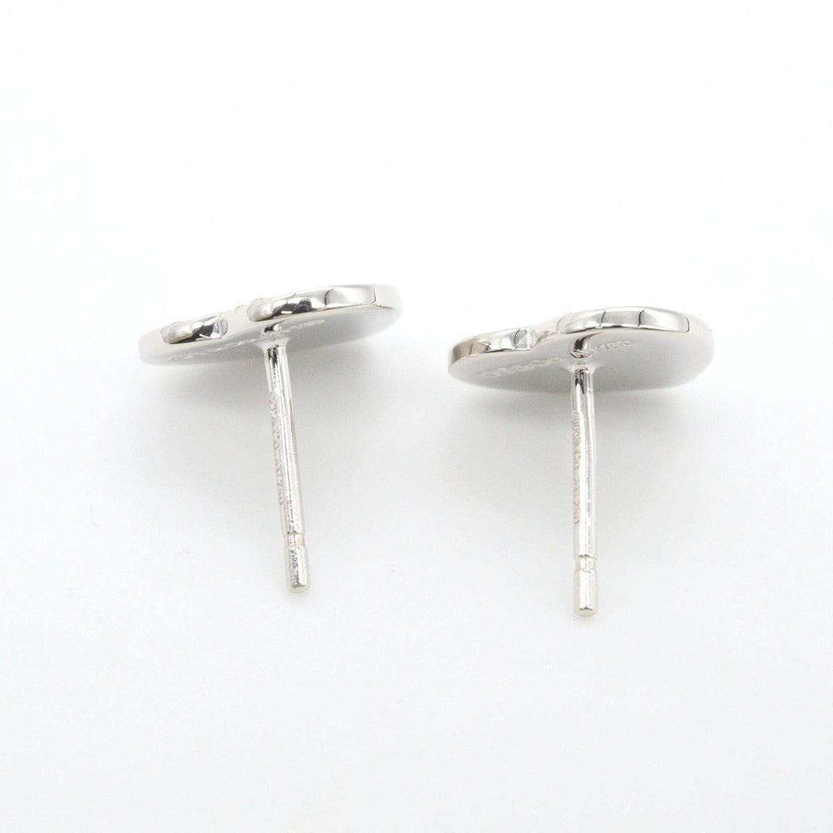 Tiffany & Co. Return To Heart 18K White Gold Diamond Earrings – side view