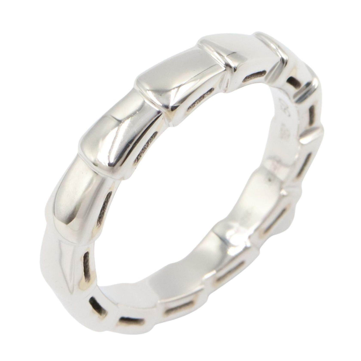 Bulgari Serpenti Viper 18K White Gold Ring – front view