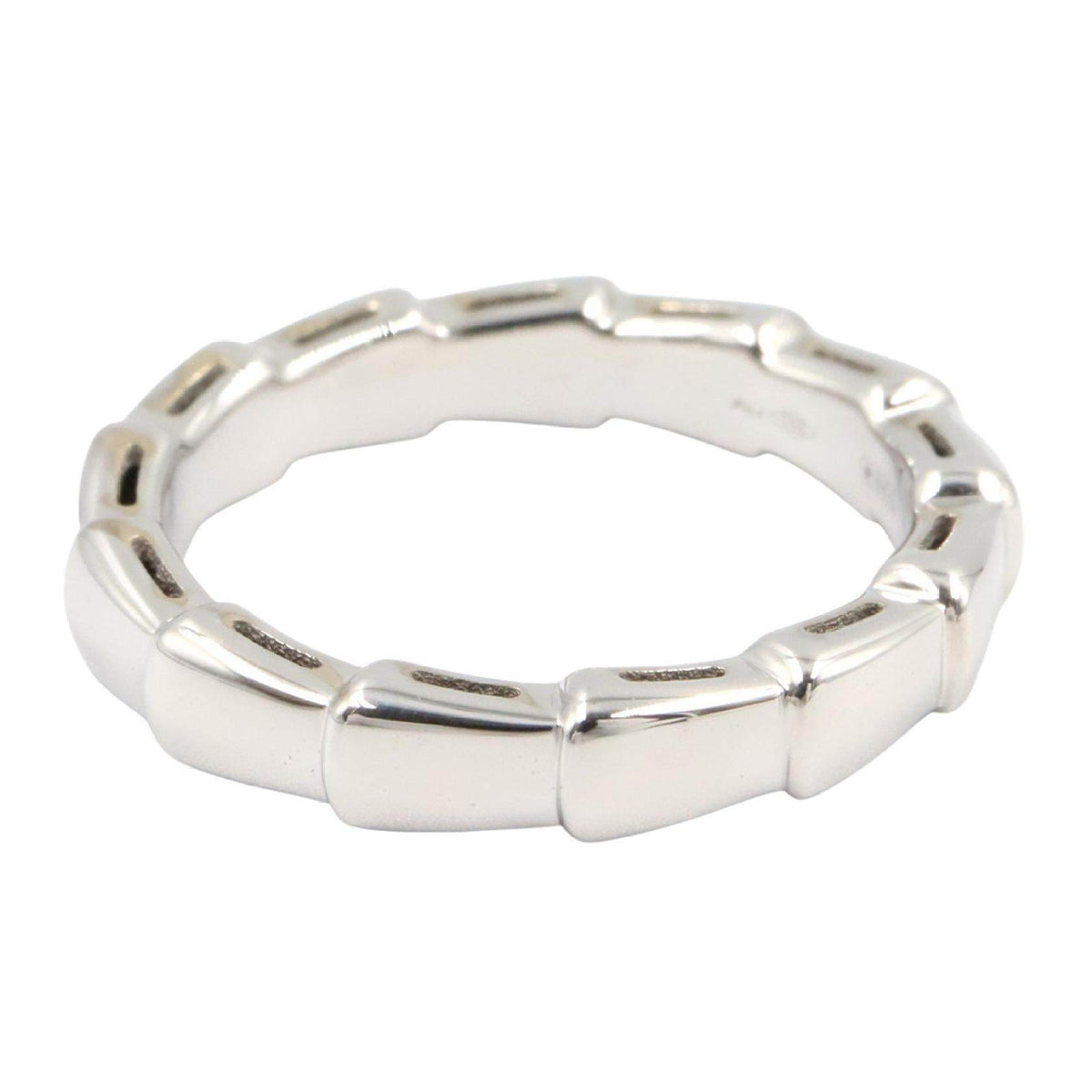 Bulgari Serpenti Viper 18K White Gold Ring – side view