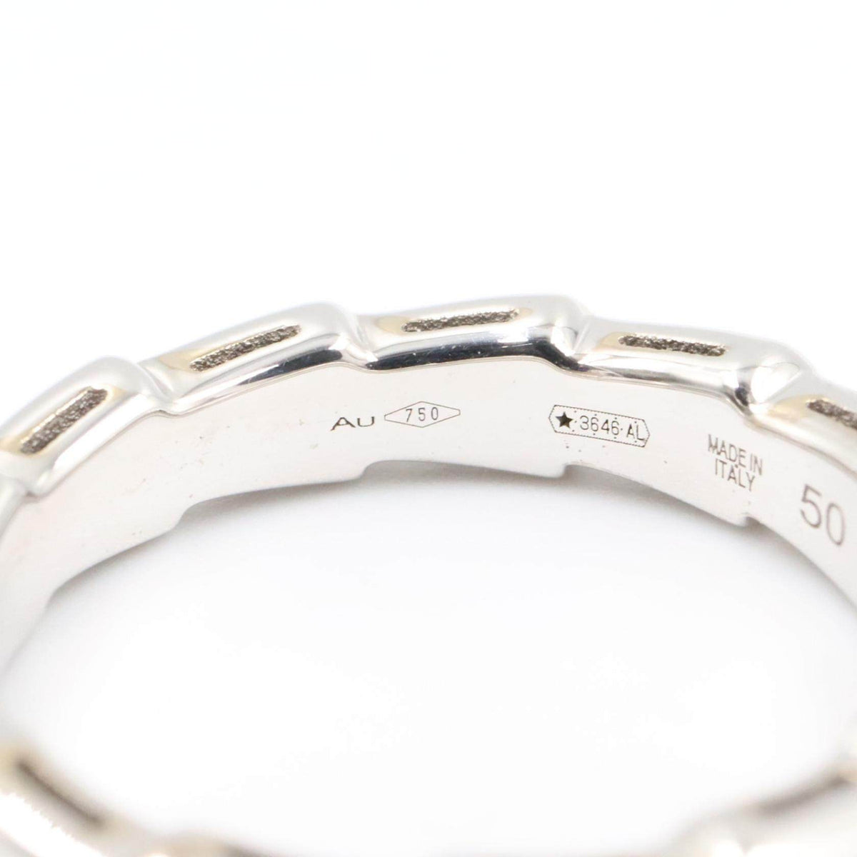 Bulgari Serpenti Viper 18K White Gold Ring – inside band