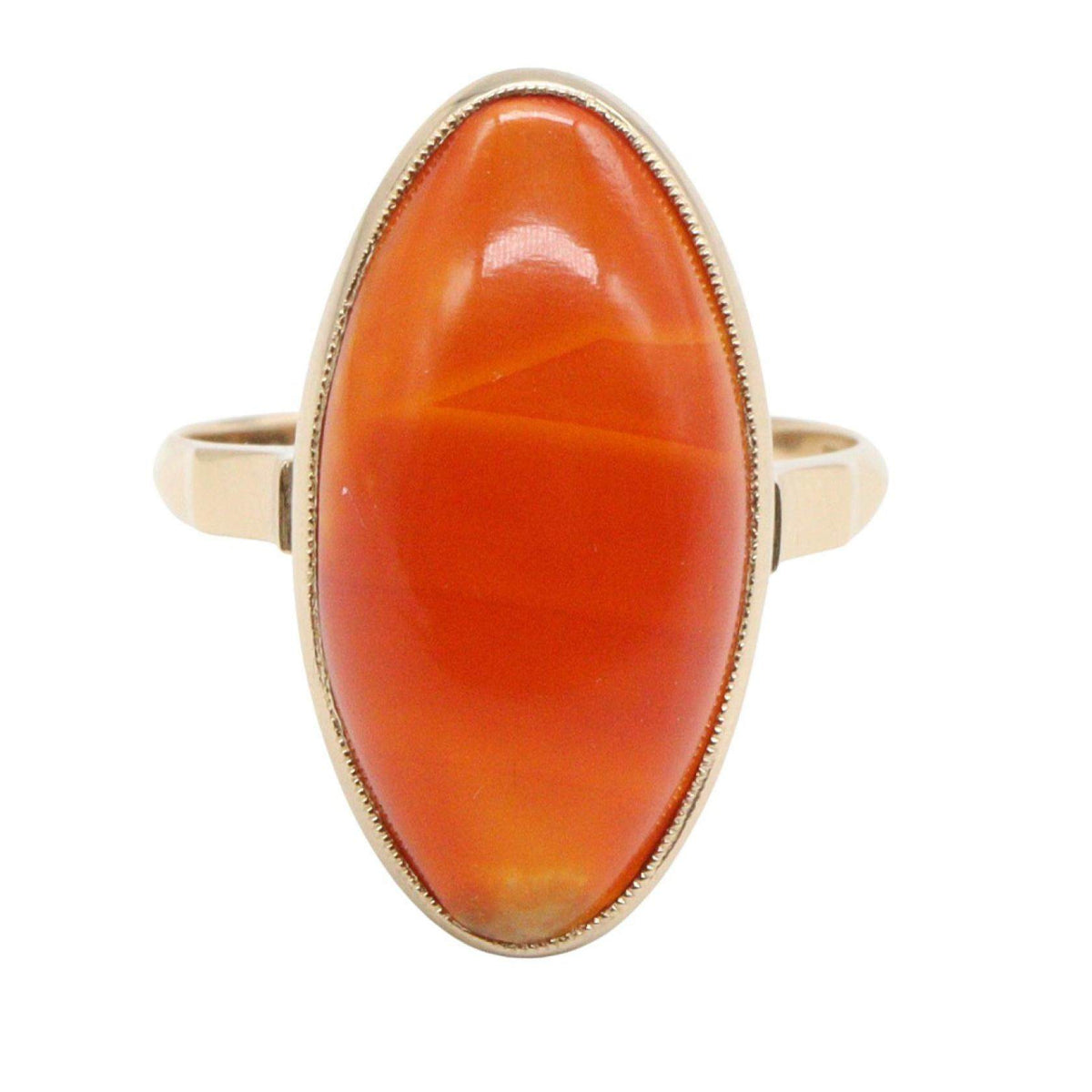 18K Yellow Gold Ring – side view