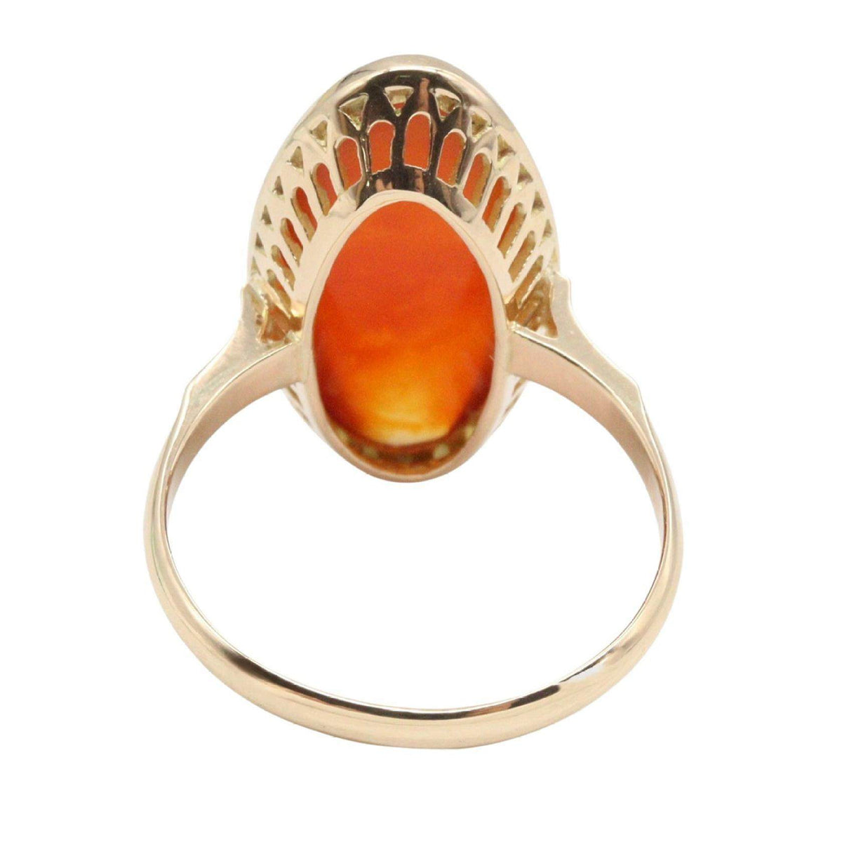 18K Yellow Gold Ring – top view