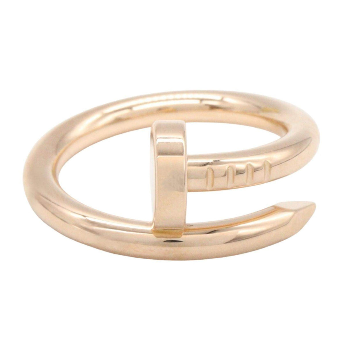 Cartier Juste Un Clou 18K Rose Gold Ring – side view