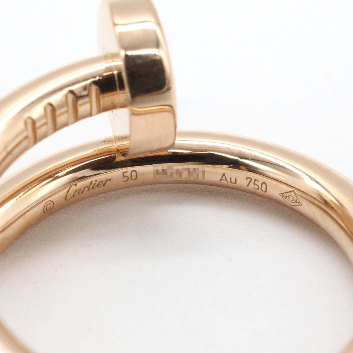 Cartier Juste Un Clou 18K Rose Gold Ring – inside band