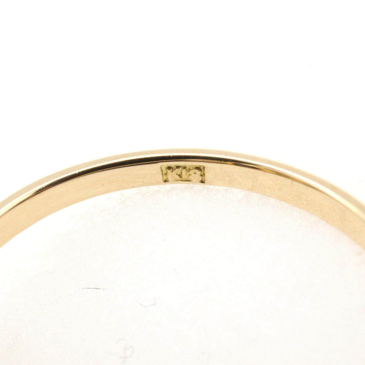 18K Yellow Gold Gemstone Ring – inside band