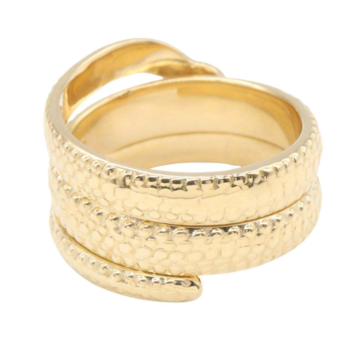 18K Yellow Gold Ruby Ring – top view