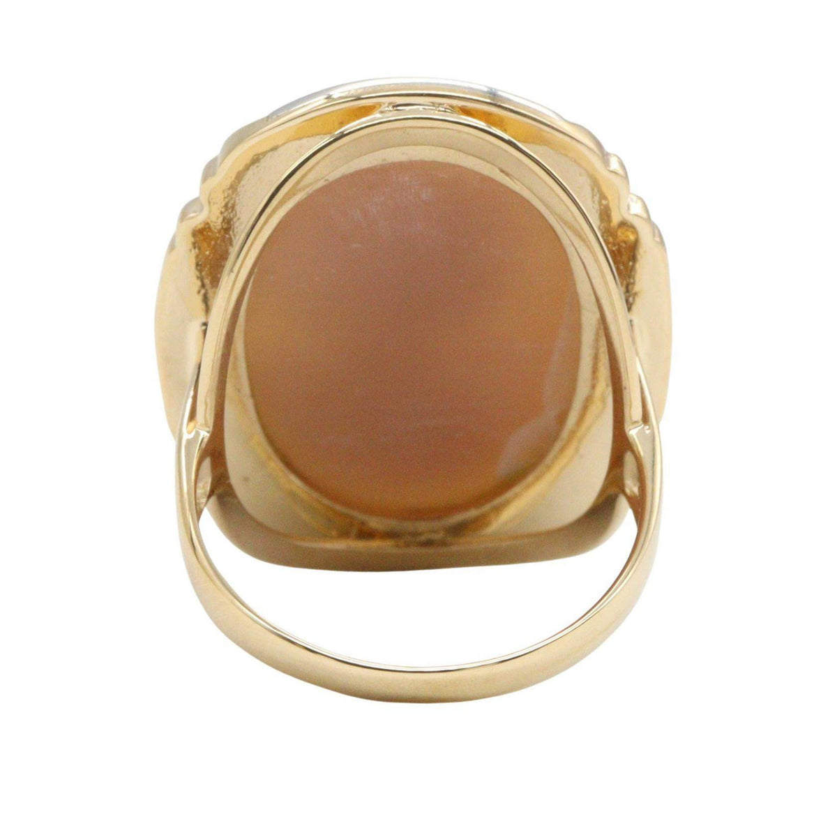 Platinum Cameo Ring – top view