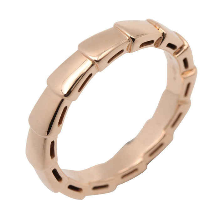 Bulgari Serpenti Viper 18K Rose Gold Ring – front view